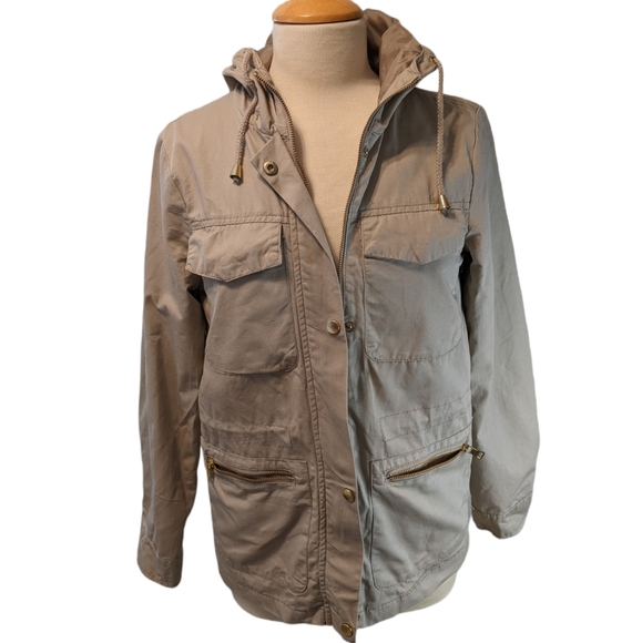 Bella Donna Moda Italiana Women's Beige Utility Jacket Size Small - Picture 1 of 5